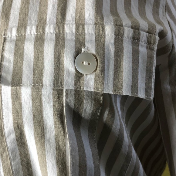 Woman’s New Raffael Striped 3/4 Length Sleeve Top - Picture 8 of 15